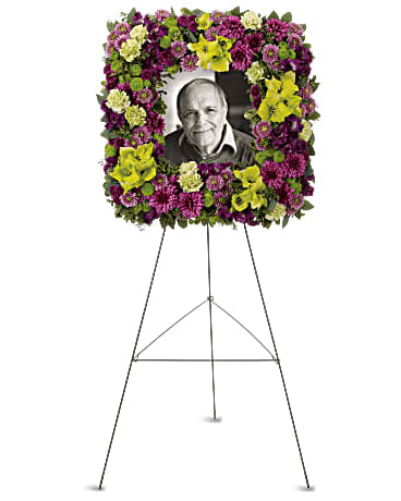 Mosaico de recuerdos Caballete cuadrado Guirnalda