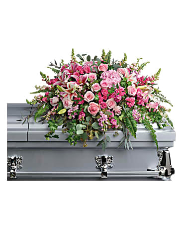 Cojín de flores para ataúd "Beautiful Memories"