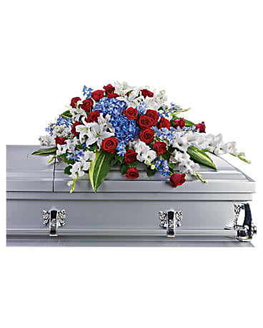 Corona fúnebre de servicio distinguido