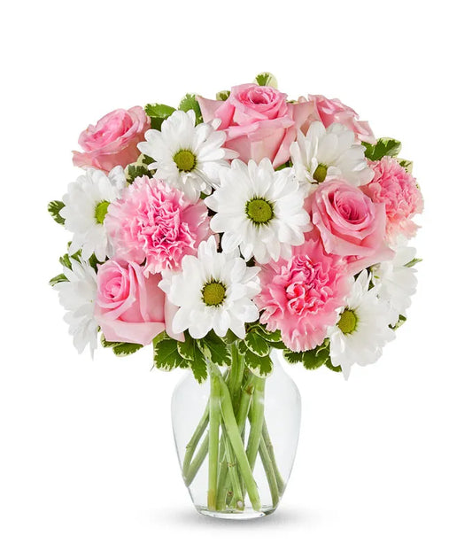 Pastel Rose & Daisy Delight - Same-Day Flower Delivery Jupiter, FL