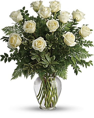 White Roses Bouquet - Same-Day Flower Delivery Palm Beach Gardens, FL